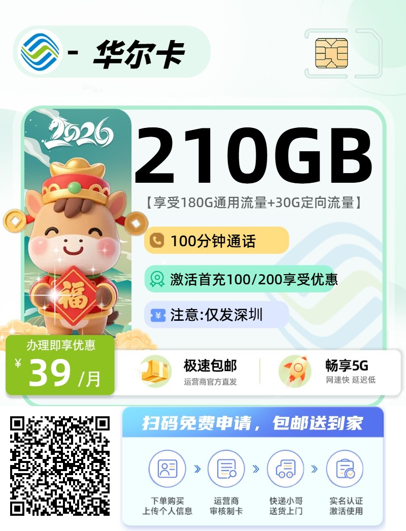2025年(最新)广东流量卡推荐高性价比，联通移动电信广电卡，每日更新，免费申请