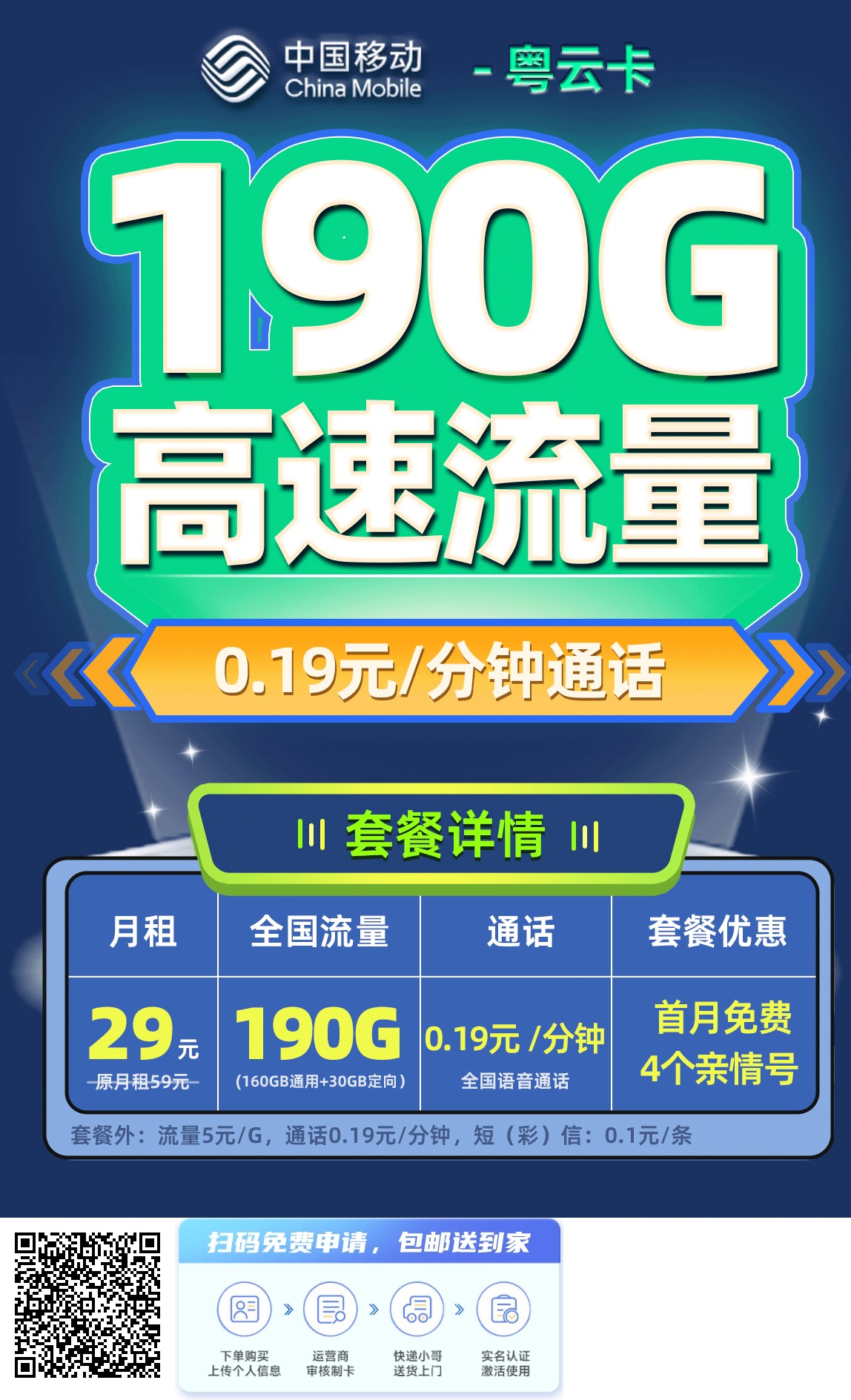 2025年(最新)广东流量卡推荐高性价比,联通移动电信广电卡,每日更新,免费申请