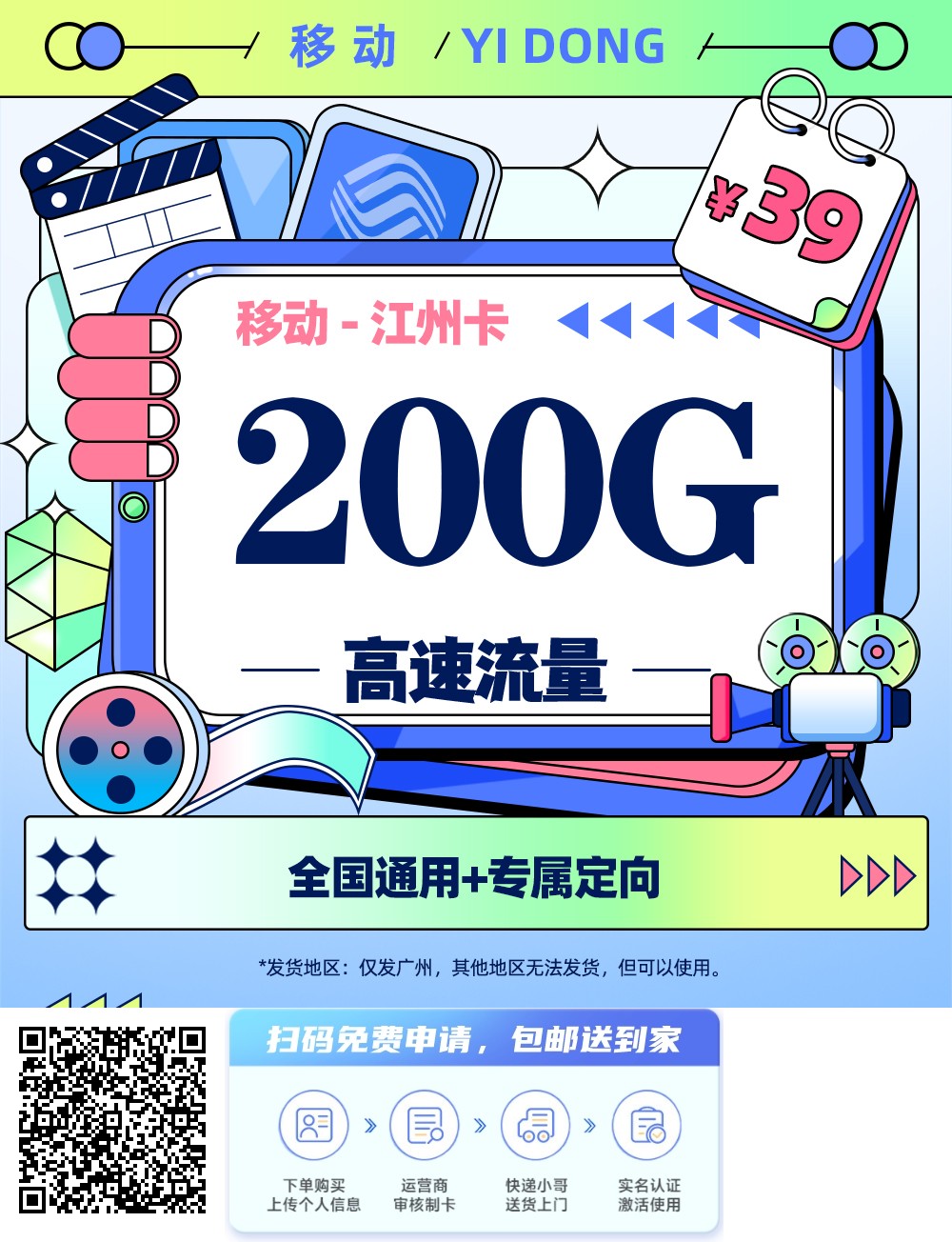 2025年(最新)广东流量卡推荐高性价比，联通移动电信广电卡，每日更新，免费申请