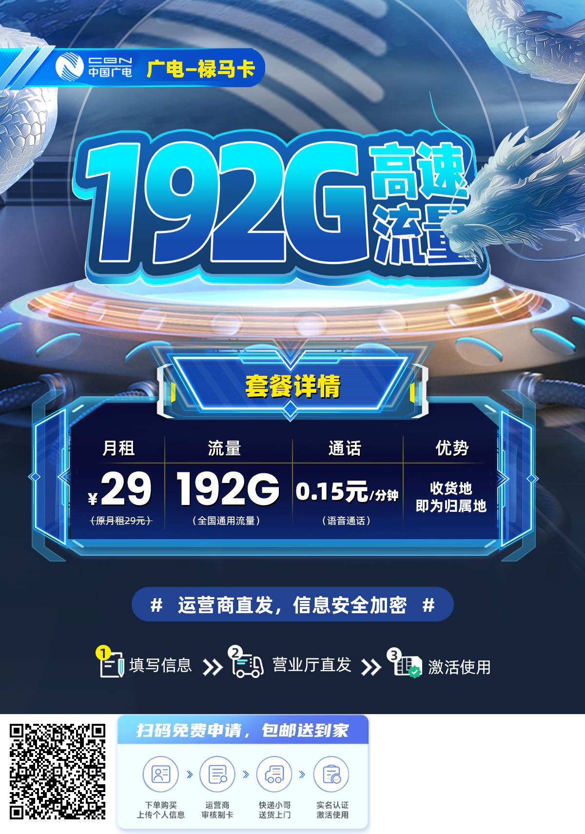 2025年(最新)陕西流量卡推荐高性价比，联通移动电信广电卡，每日更新，免费申请