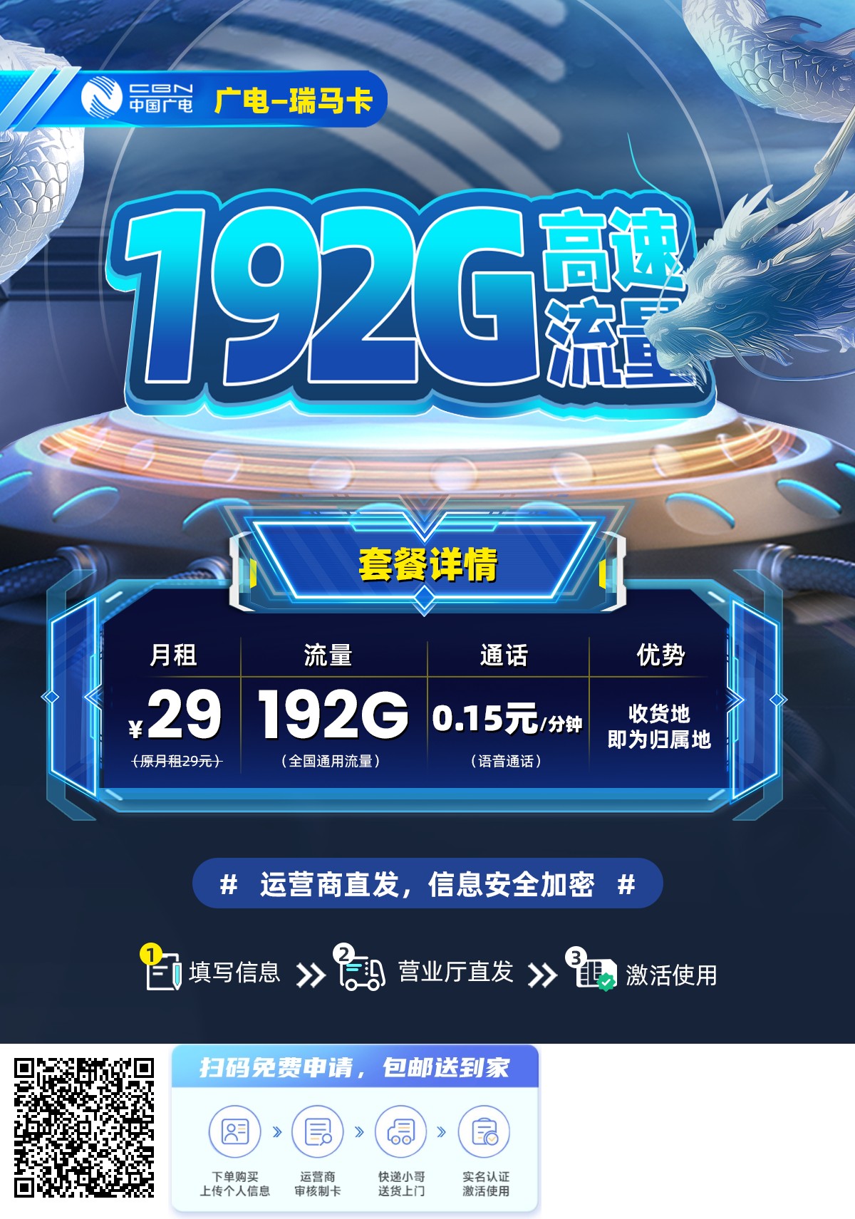 2025年(最新)重庆流量卡推荐高性价比，联通移动电信广电卡，每日更新，免费申请