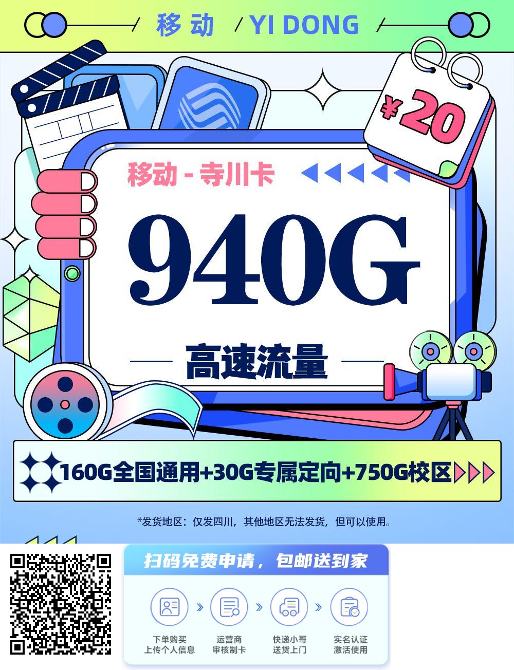 [四川]2026年(最新)便宜流量卡推荐，每日更新，联通电信移动广电流量卡！