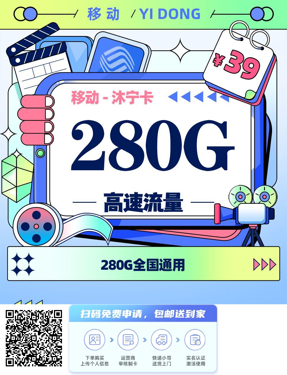 2026年(最新)新疆流量卡推荐高性价比，联通移动电信广电卡，每日更新，免费申请