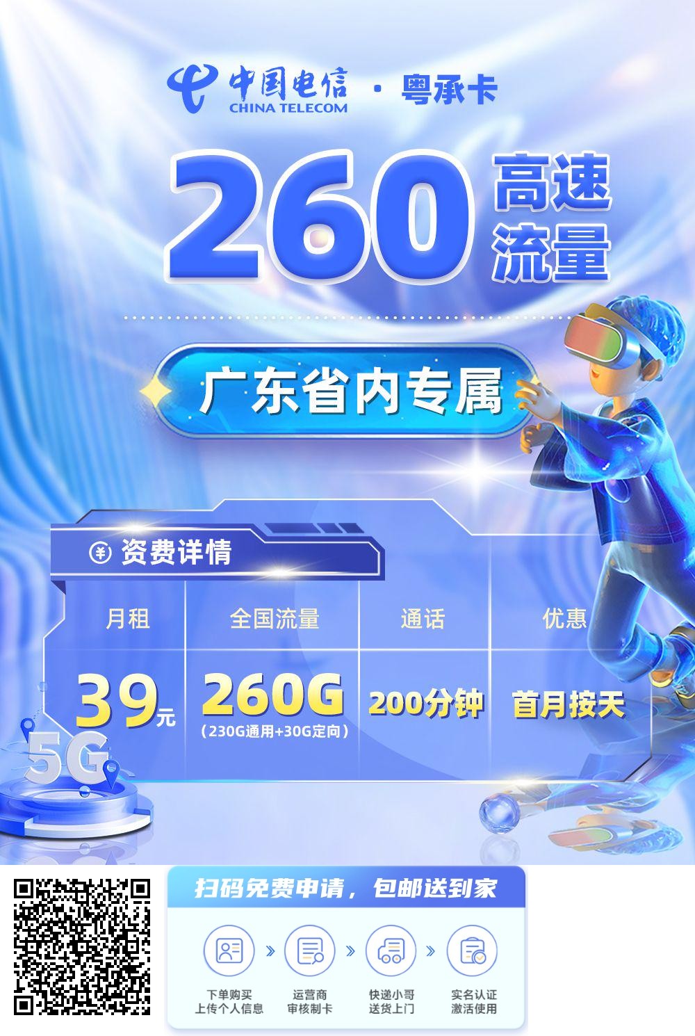 2026年(最新)广东流量卡推荐高性价比，联通移动电信广电卡，每日更新，免费申请