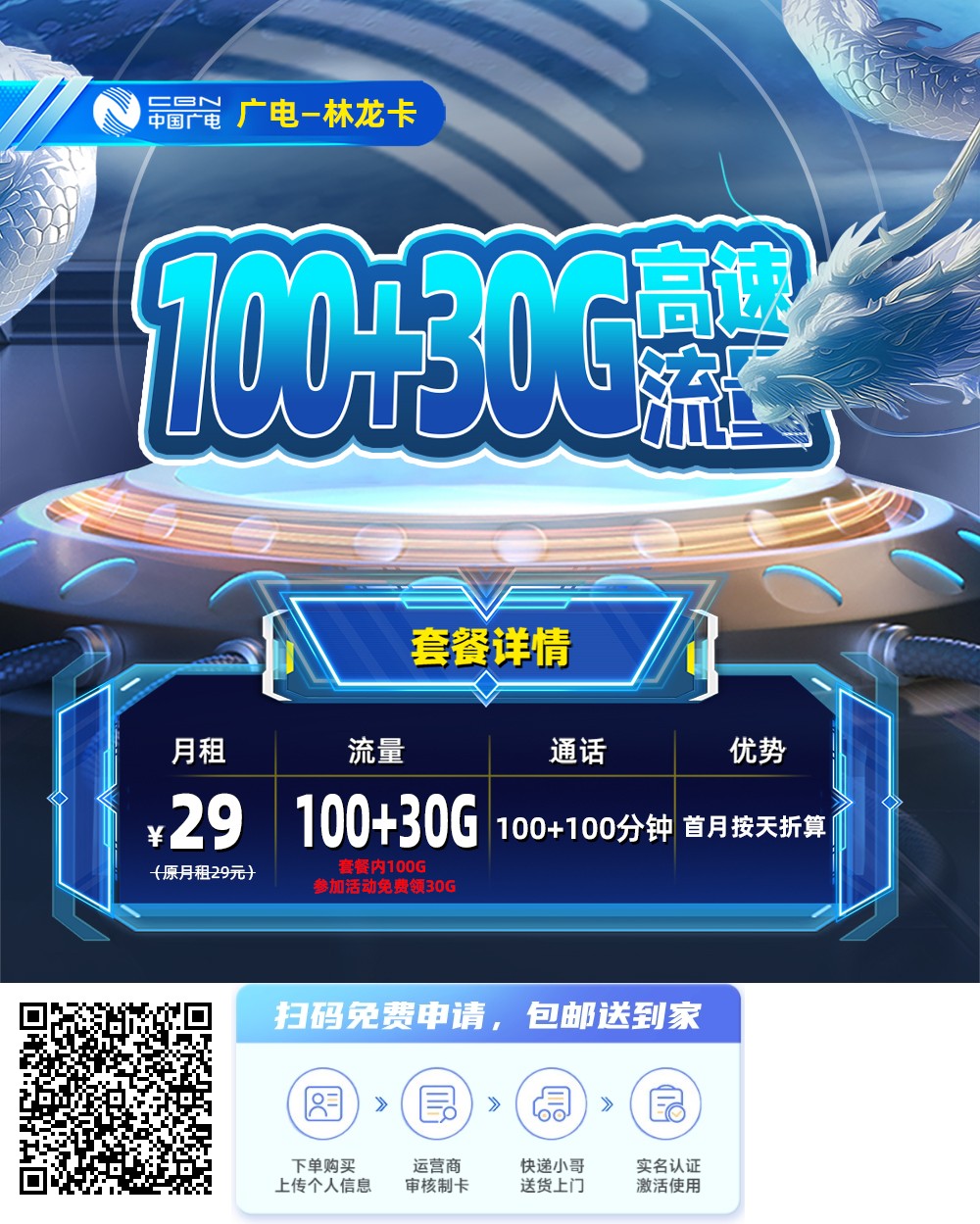 2026年(最新)吉林流量卡推荐高性价比，联通移动电信广电卡，每日更新，免费申请