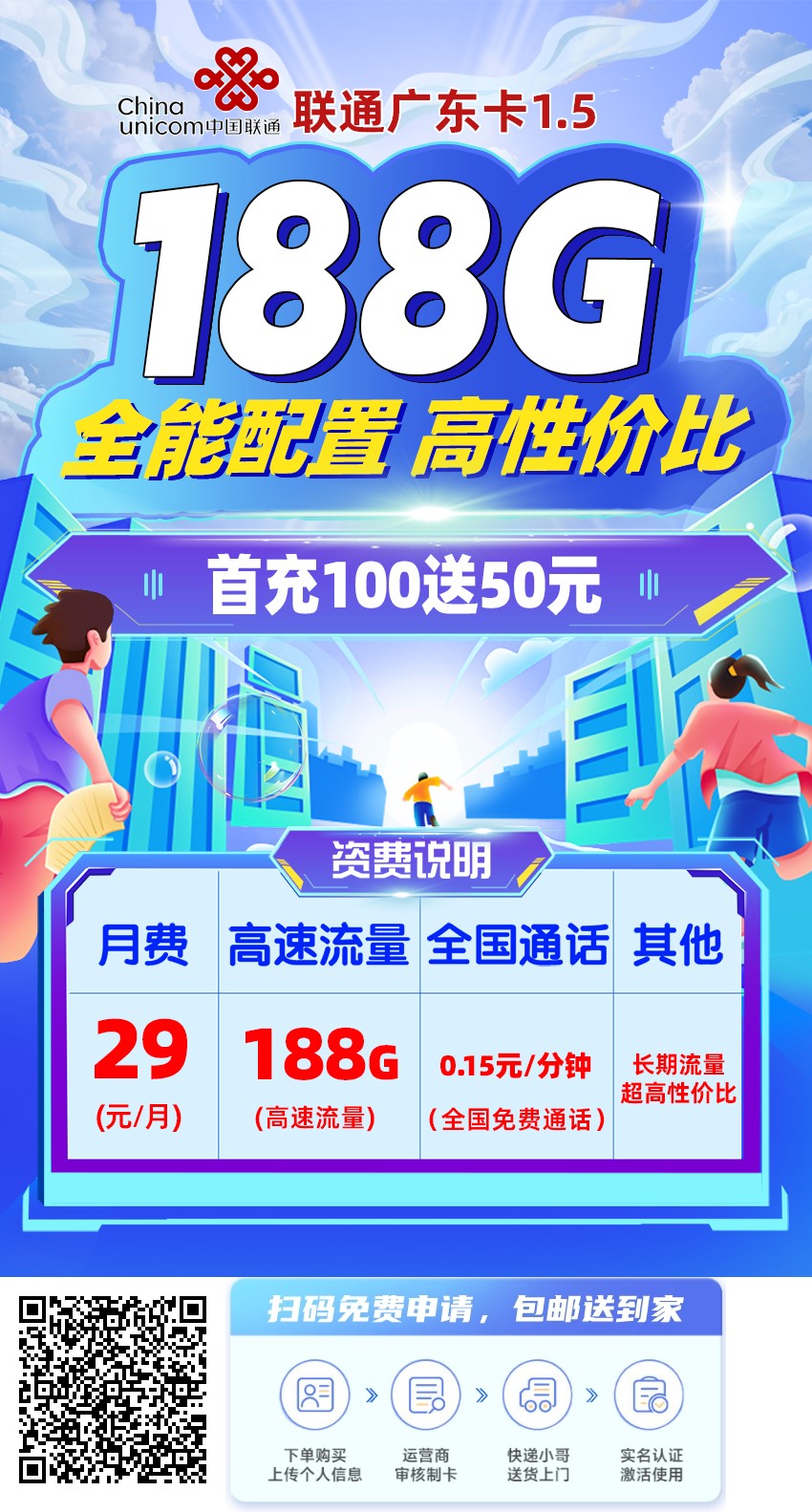 2025年(最新)广东流量卡推荐高性价比，联通移动电信广电卡，每日更新，免费申请
