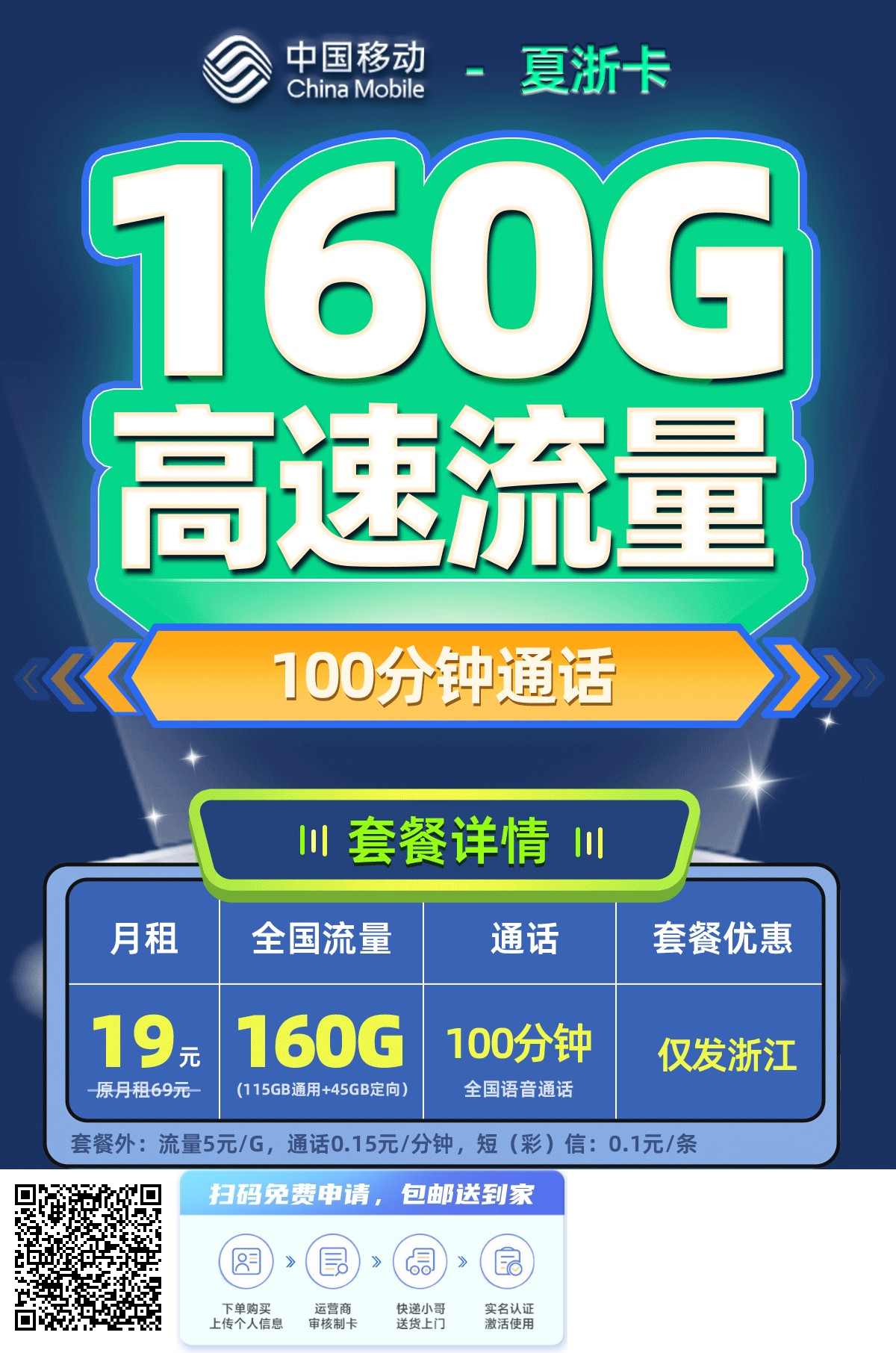 2025年(最新)浙江流量卡推荐高性价比，联通移动电信广电卡，每日更新，免费申请